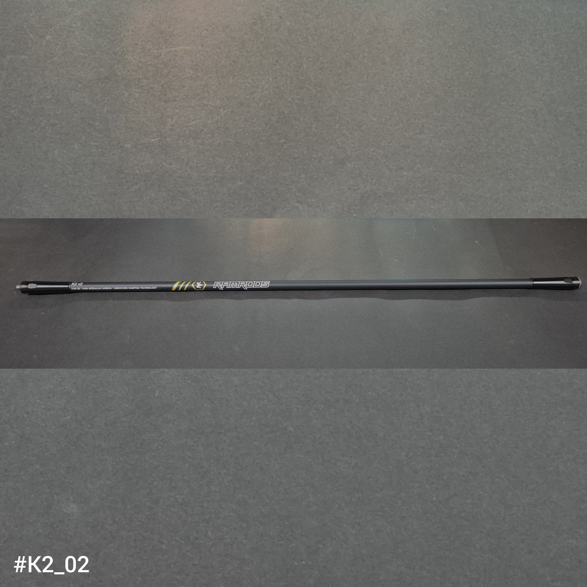 A RamRods archery stabilizer, K2 2 series, 33 inch length.