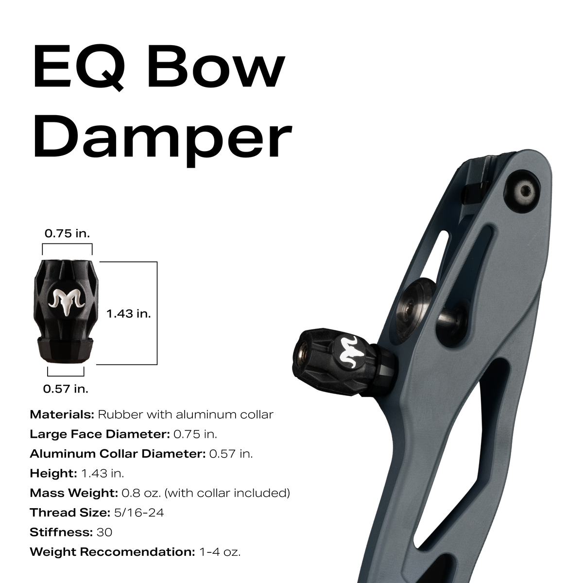 EQ Bow Damper - 0.75 inch