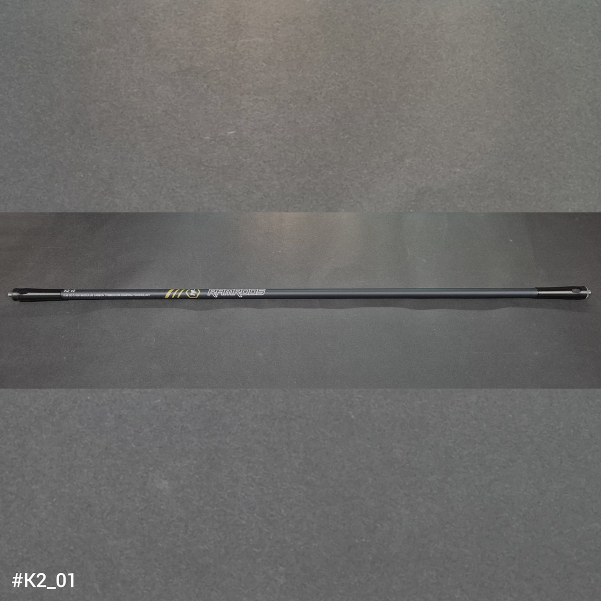 A RamRods archery stabilizer, K2 2 series, 33 inch length.