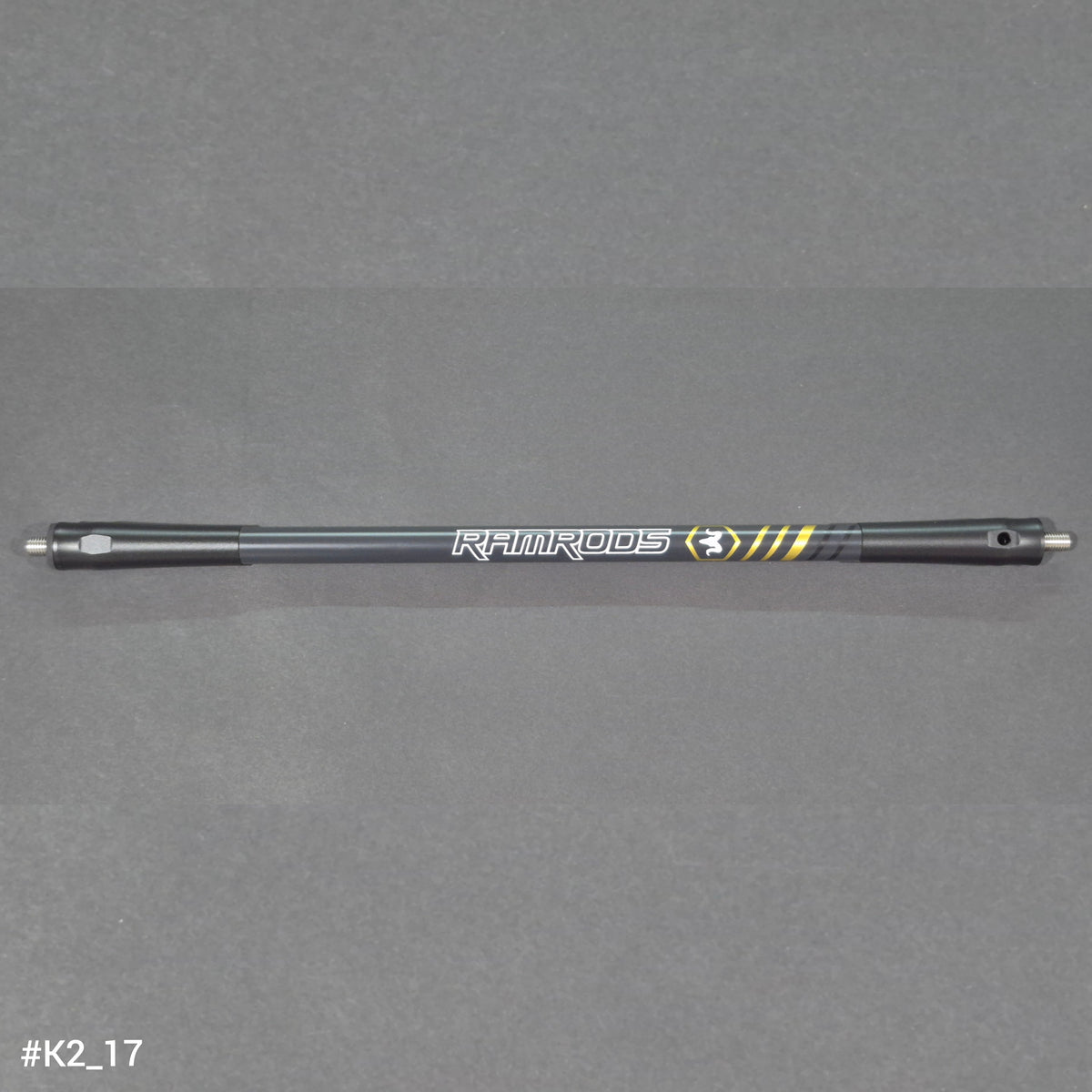 A RamRods archery stabilizer, K2 2 series, 15 inch length. 