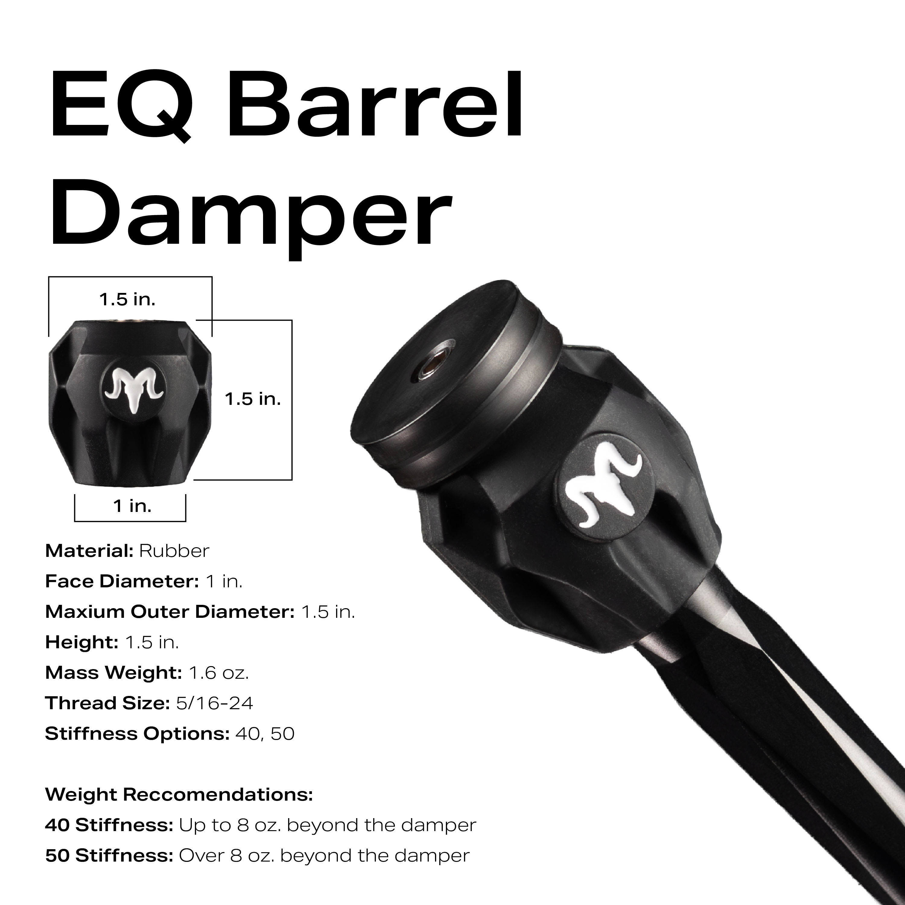 EQ Barrel Damper - 1 inch