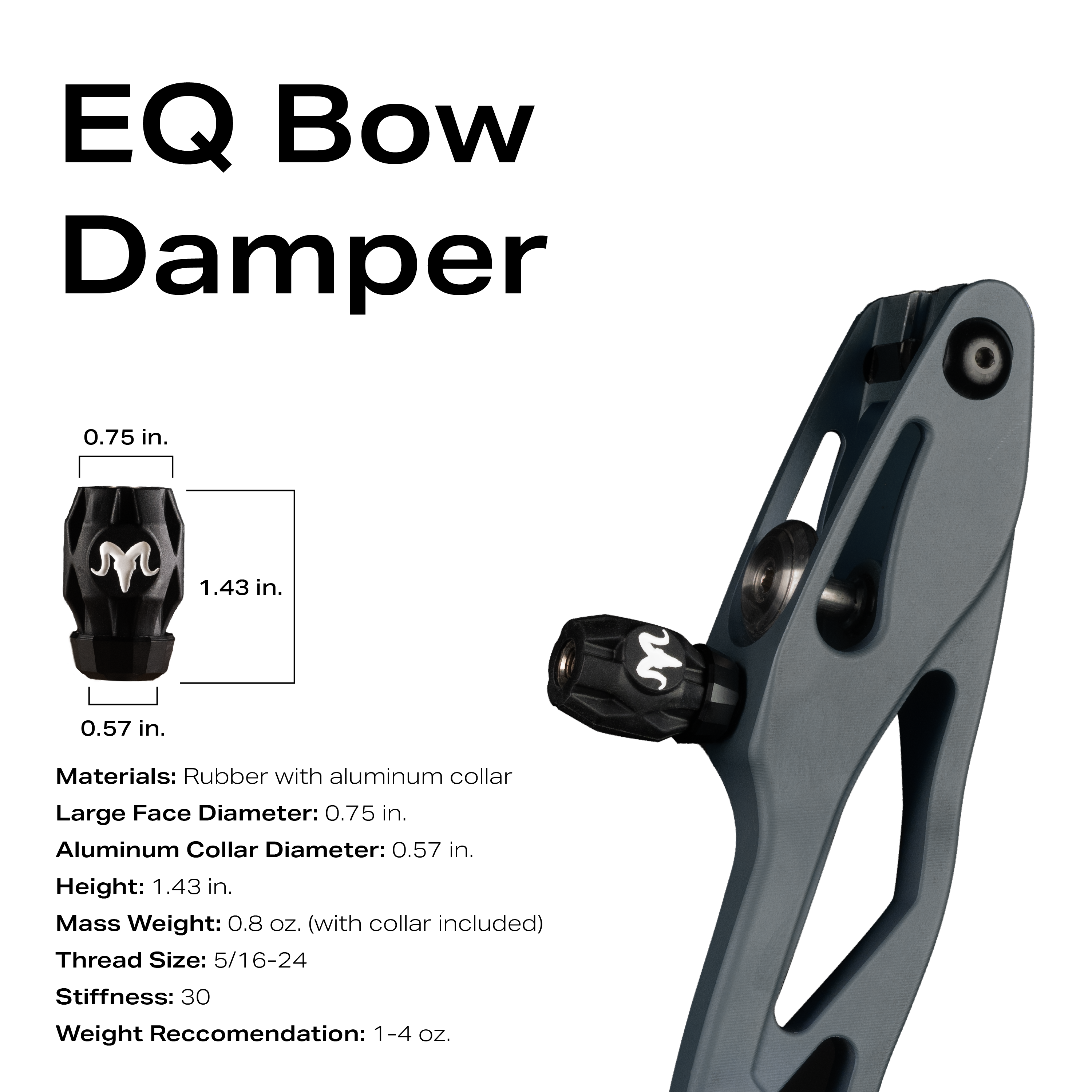 EQ Bow Damper - 0.75 inch