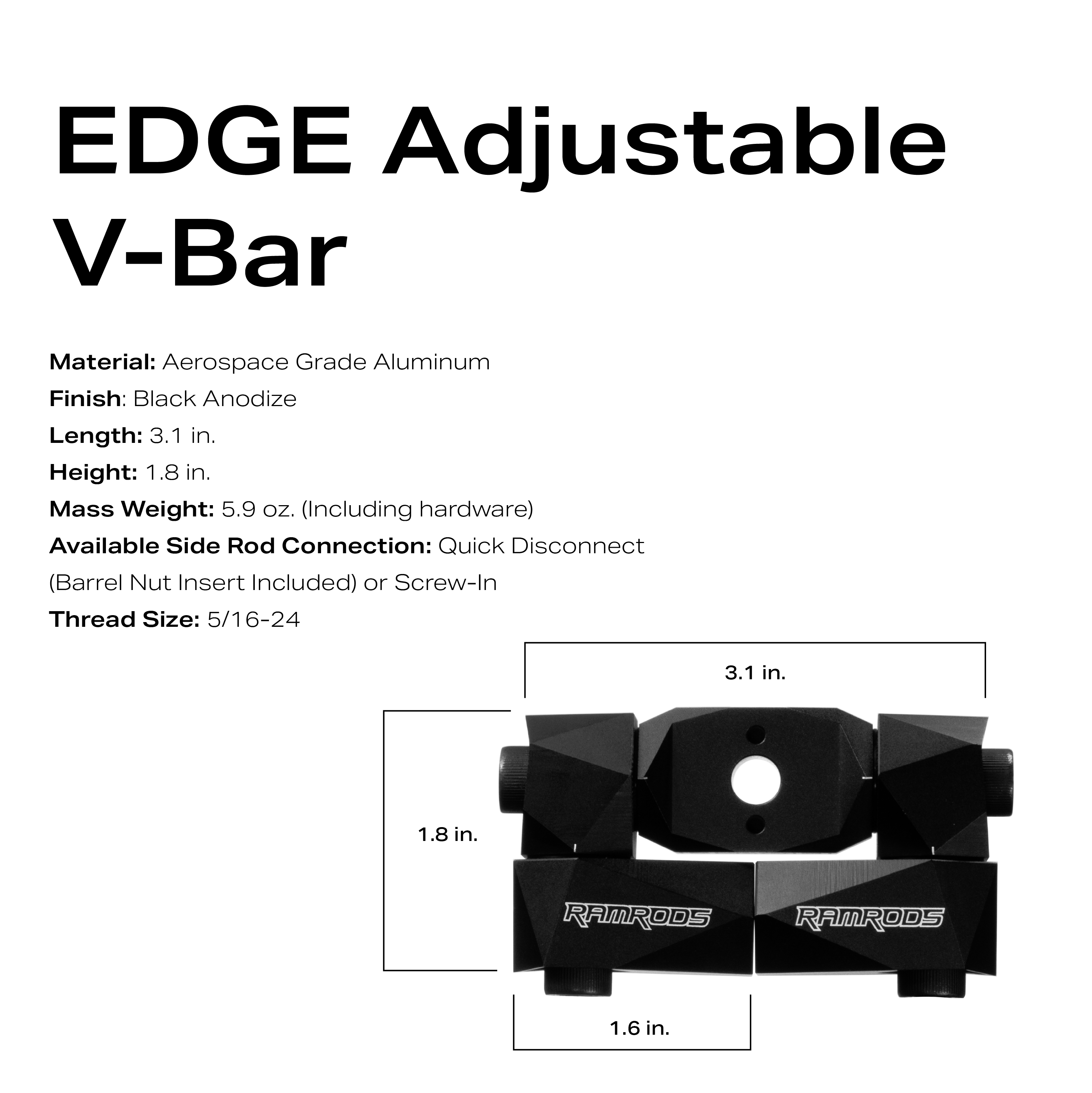 EDGE Adjustable V-Bar